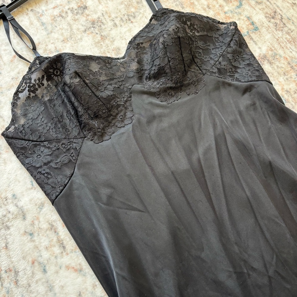 Black Lace Slip Dress size M/L